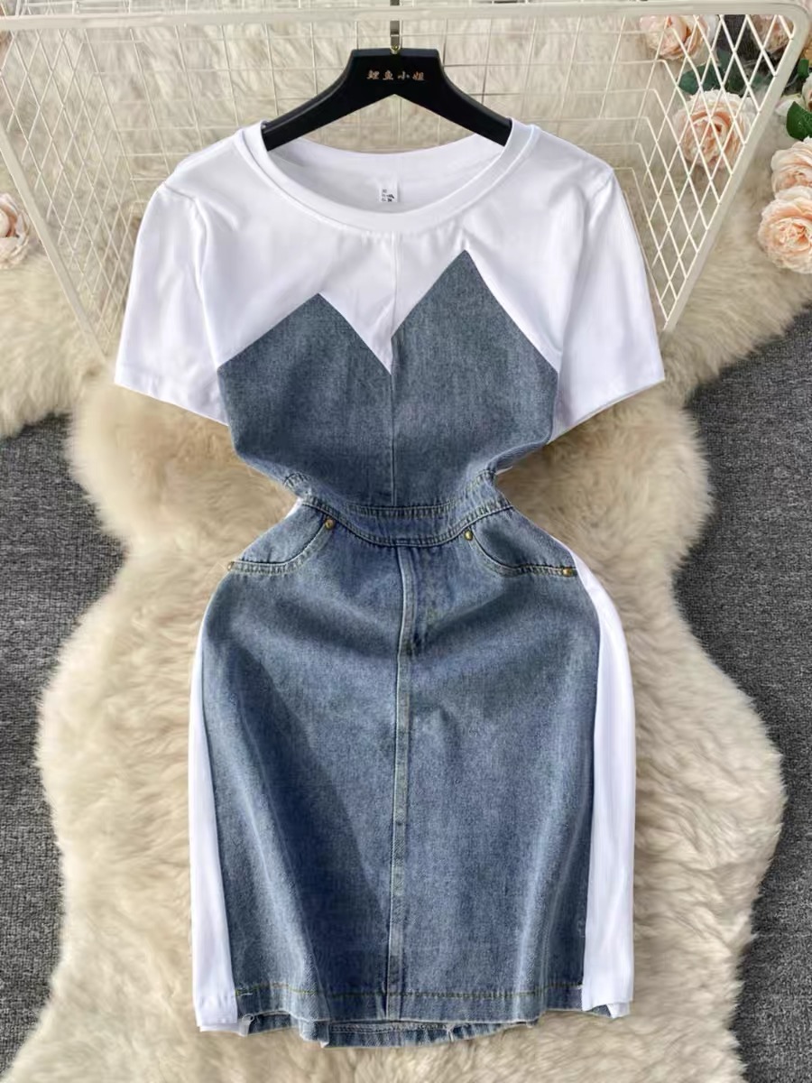 Merry everything denim dress DBC15