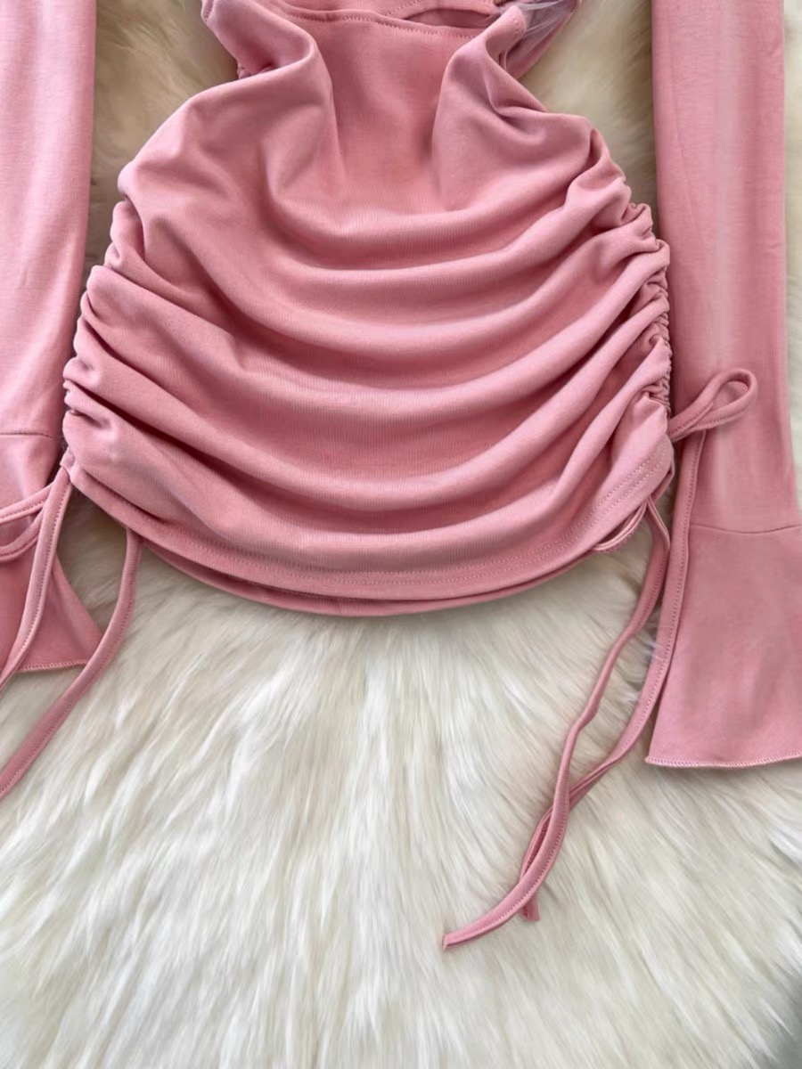 Love me more dress ruched dress CBC372 image