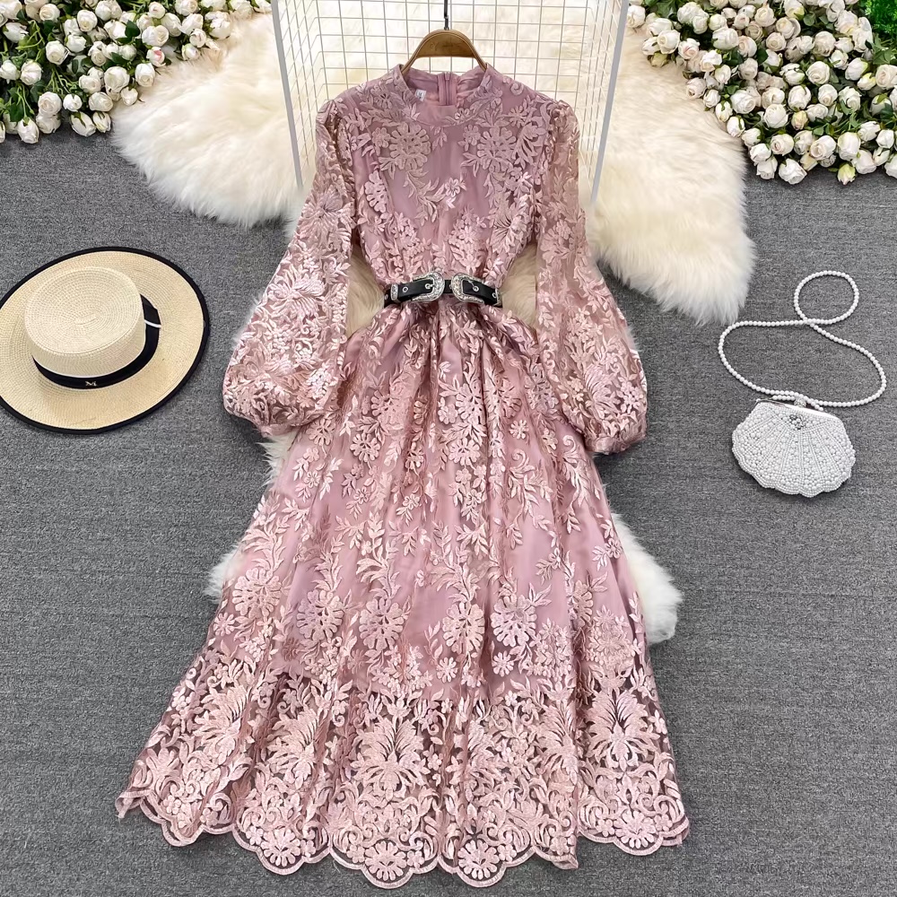 All about business baby lace dress FD104