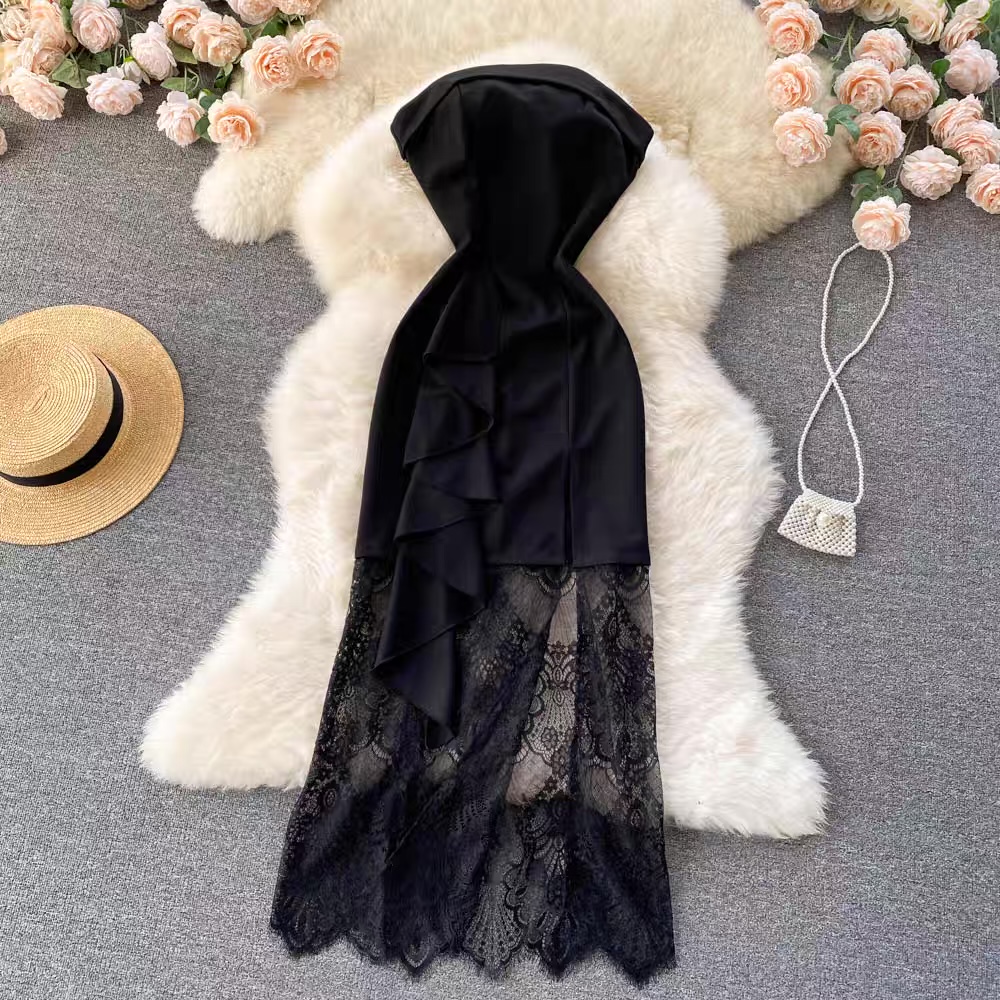 Bridal party lace gown CBC21