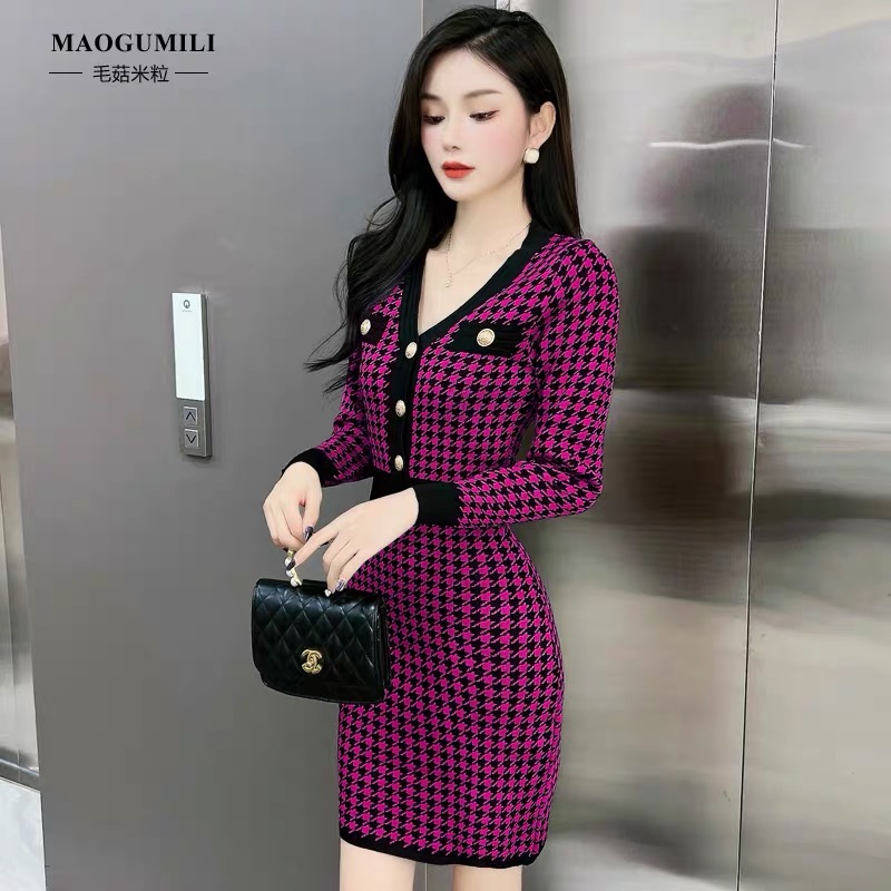 Spring dream plaid gown CBC226 image