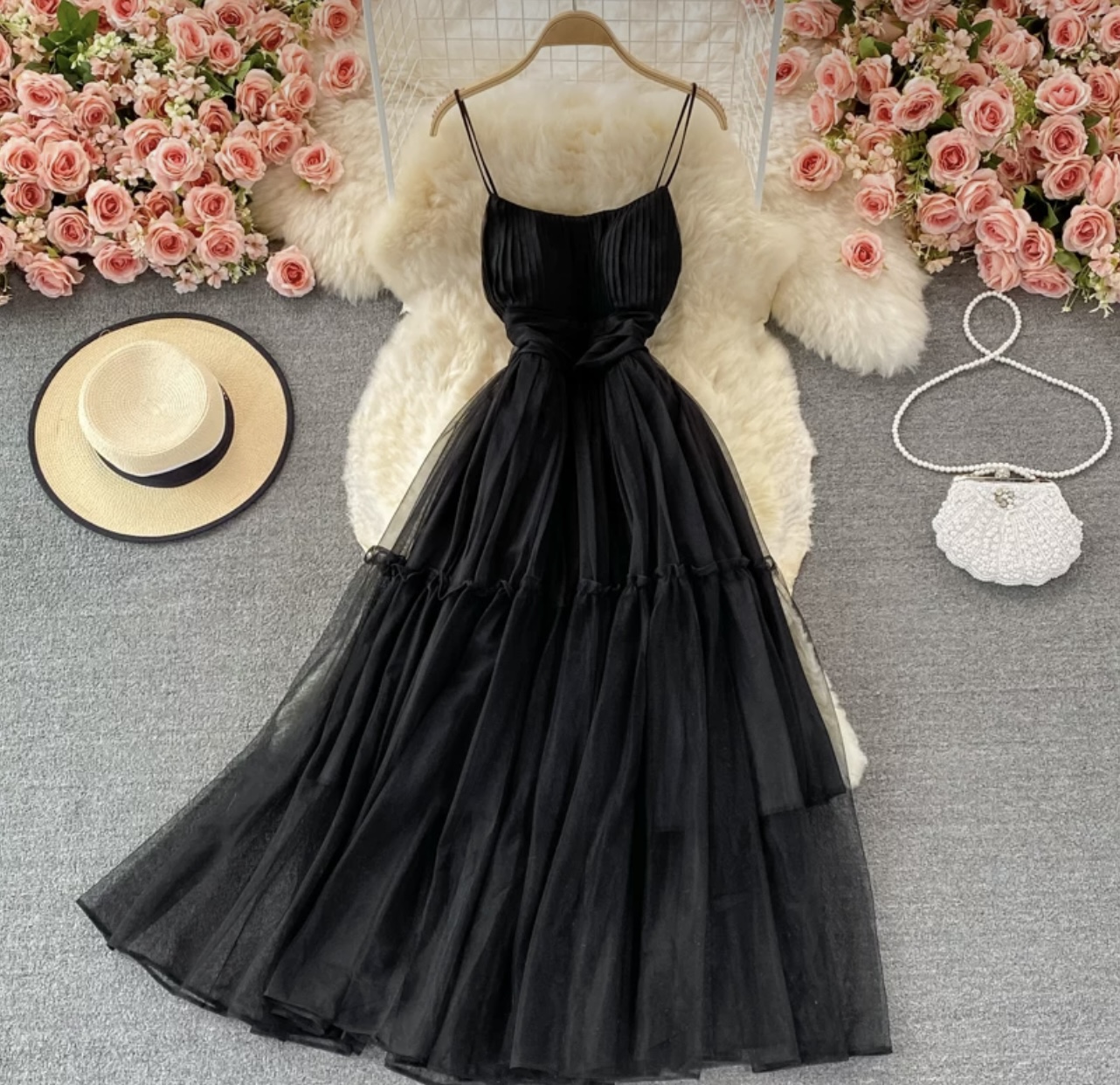 Empire shade mesh dress CD168 image