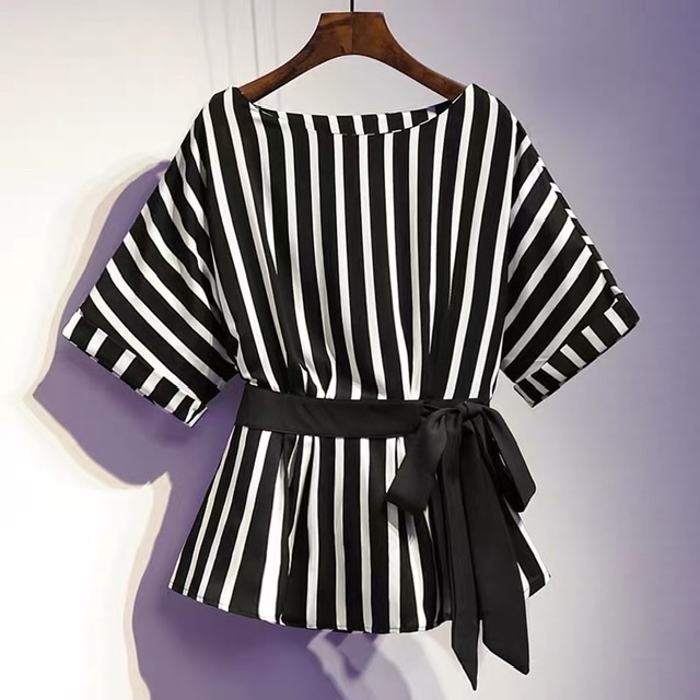 Pure royalty stripe two piece set TPZZ137 image