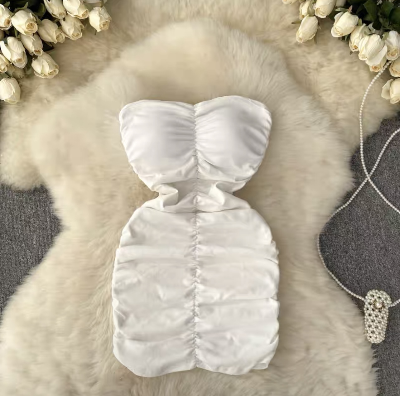 Free as a butterfly ribbed gown CBC105 image