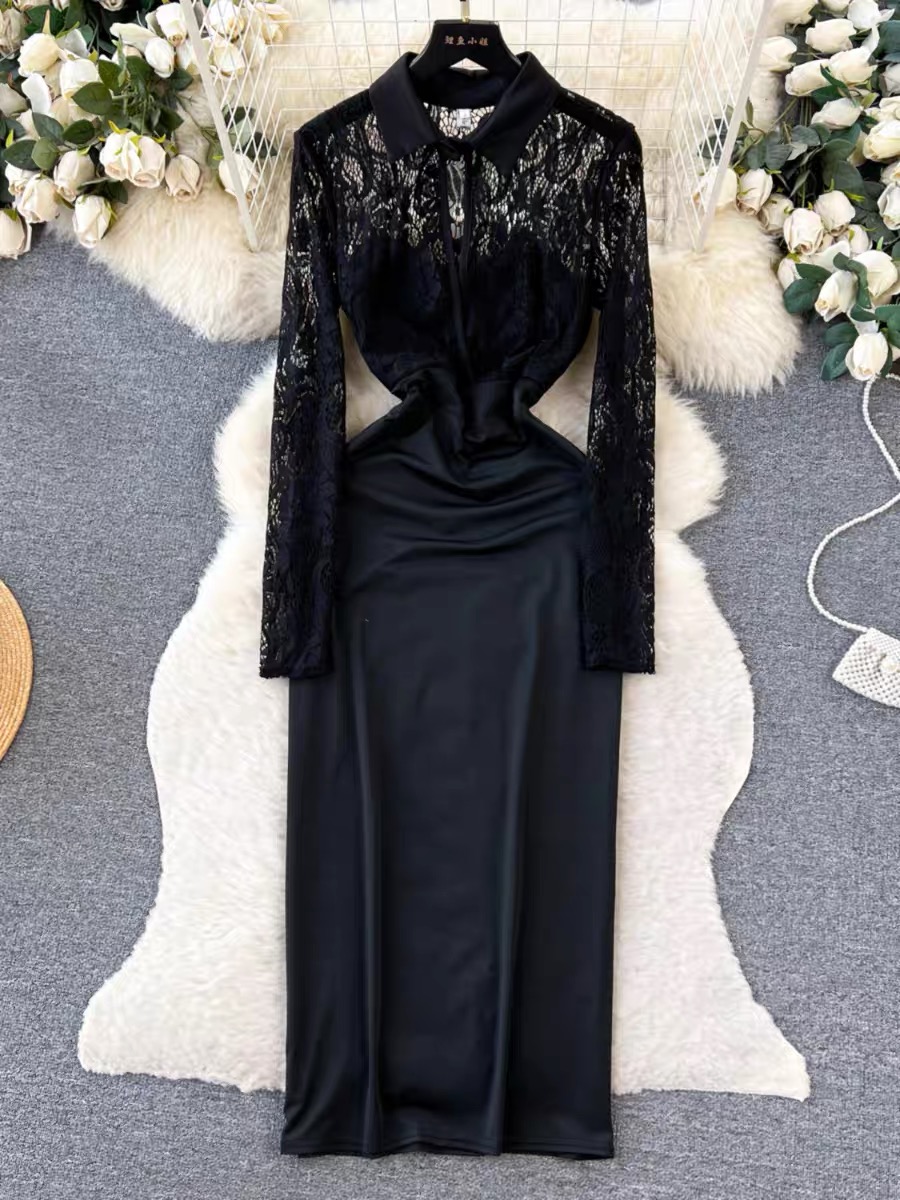 Hot take lace dress FBC107