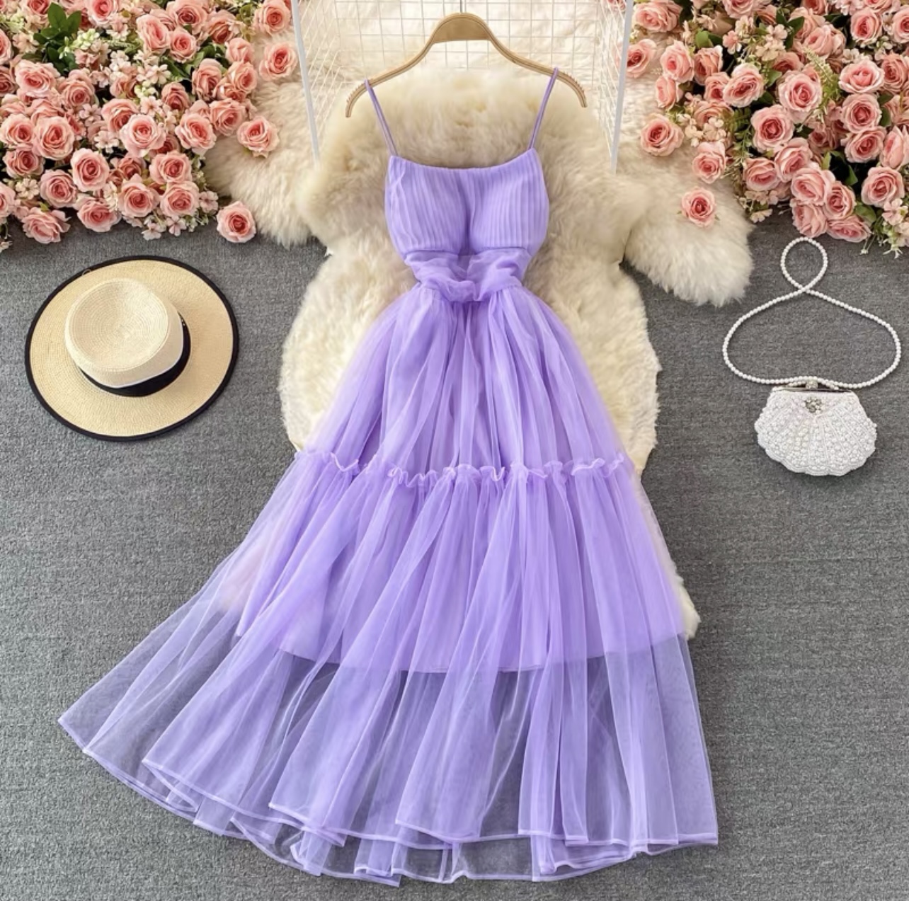 Milkshake party ruffle dress CD40 image