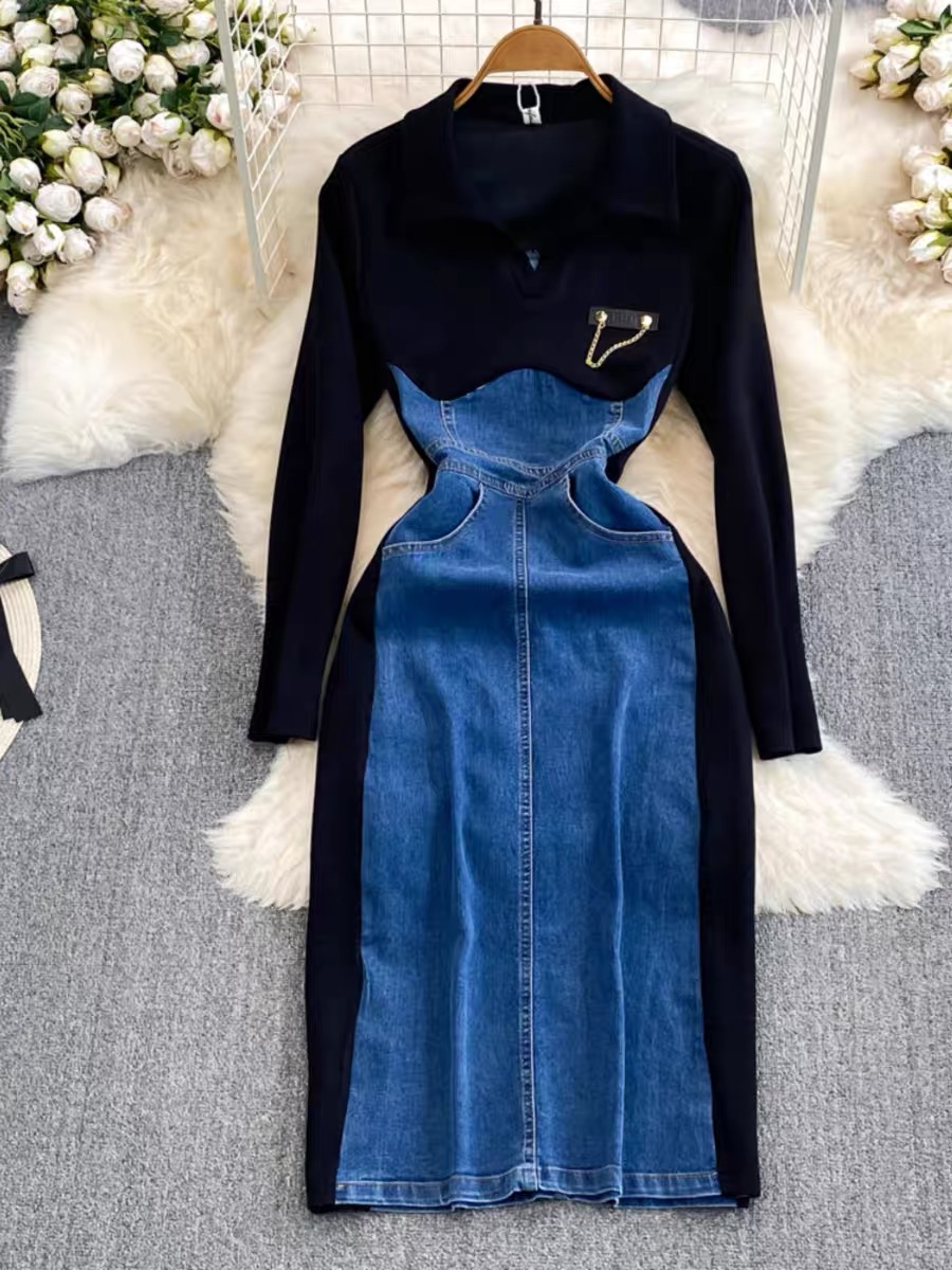 Gimme some love denim dress DBC11 image