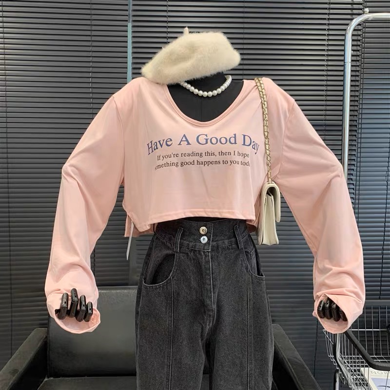 Have a good day crop top image