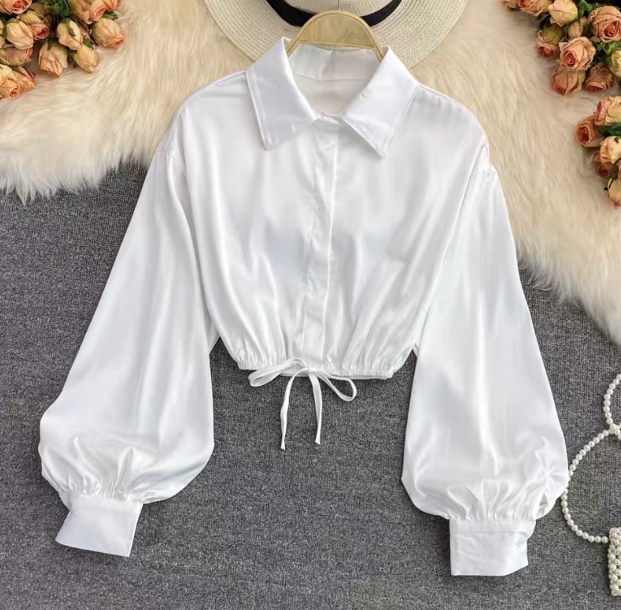 Your favorite silk crop top TZZ299 image