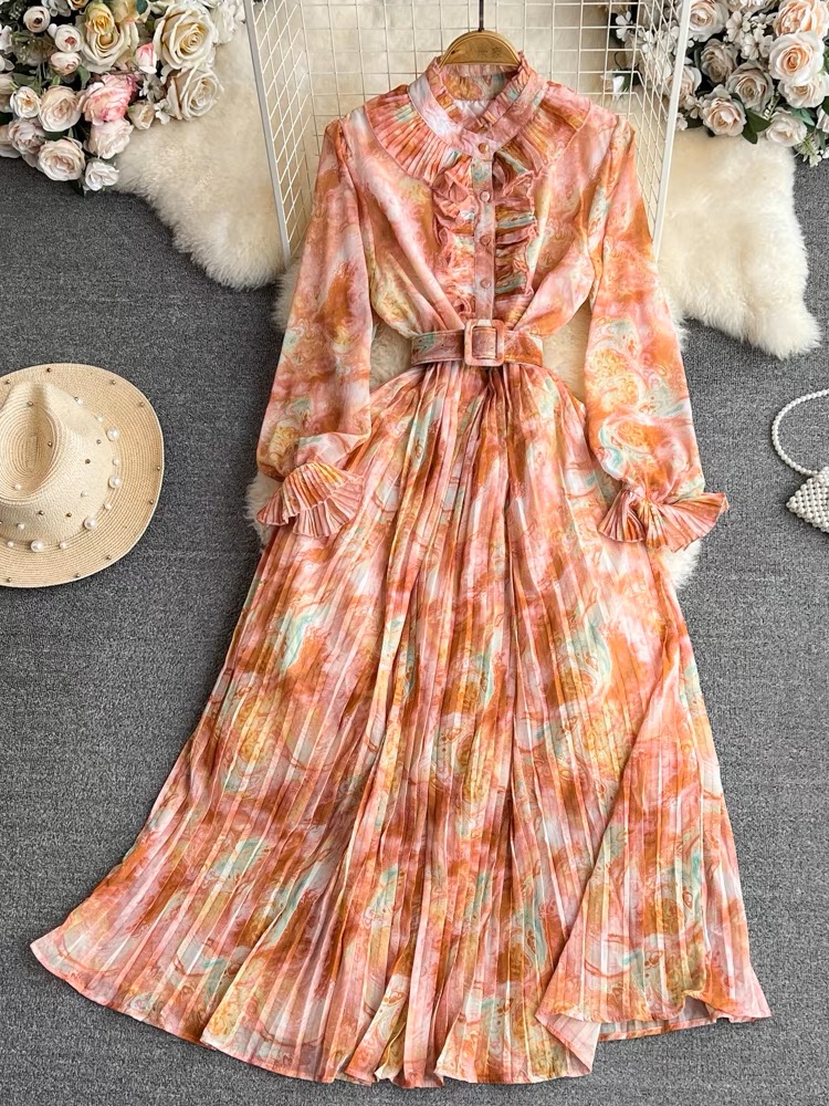 Stay in your circle floral dress CD280 image