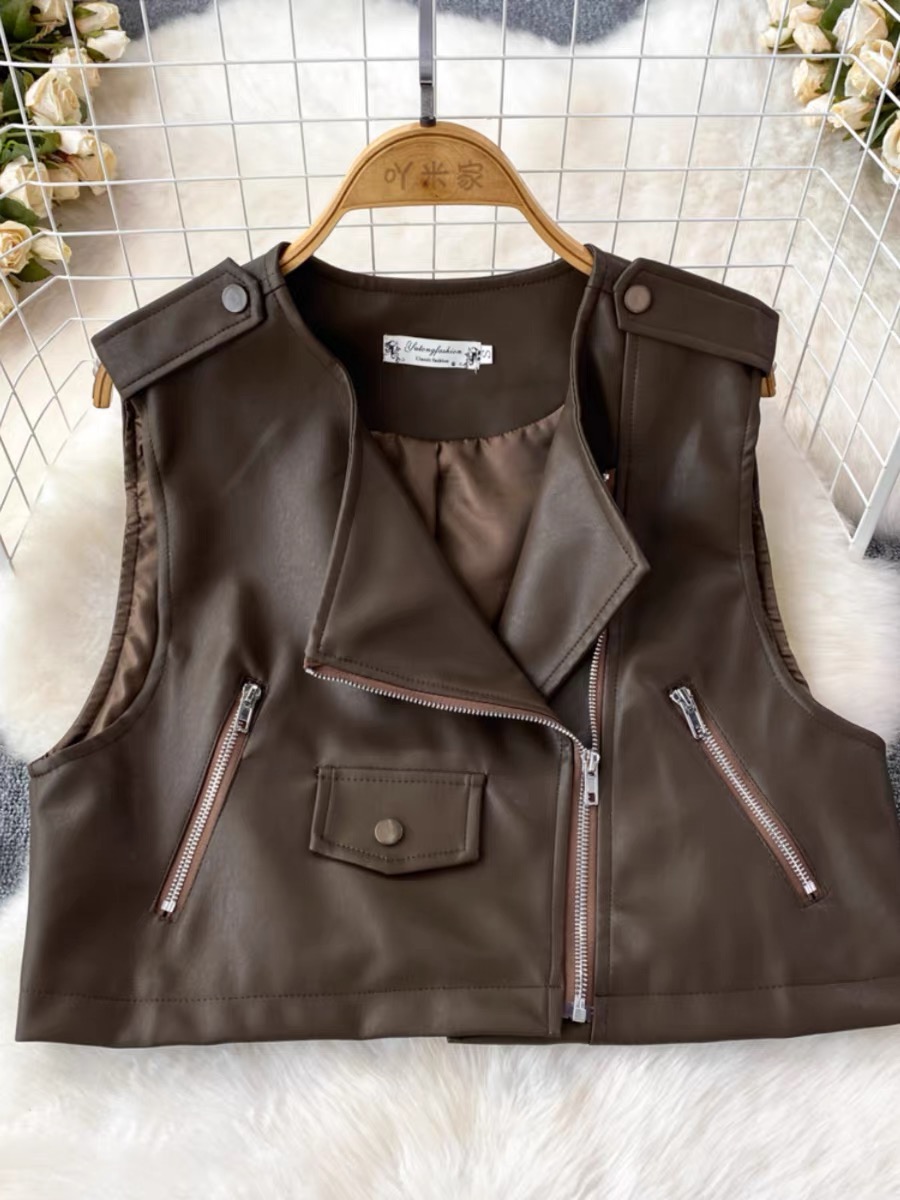 Need an ice cream date leather jacket LJ111 image