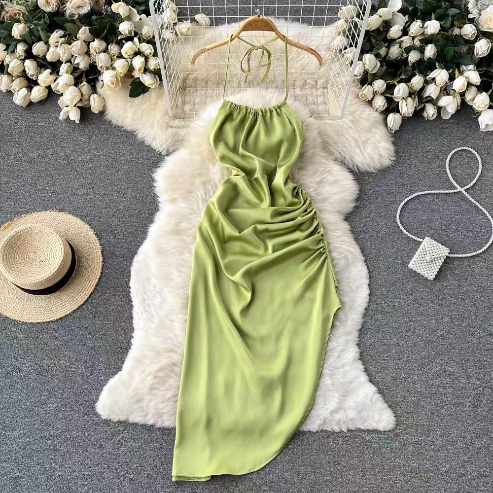 Vanity party side ruched gown CBC24 image