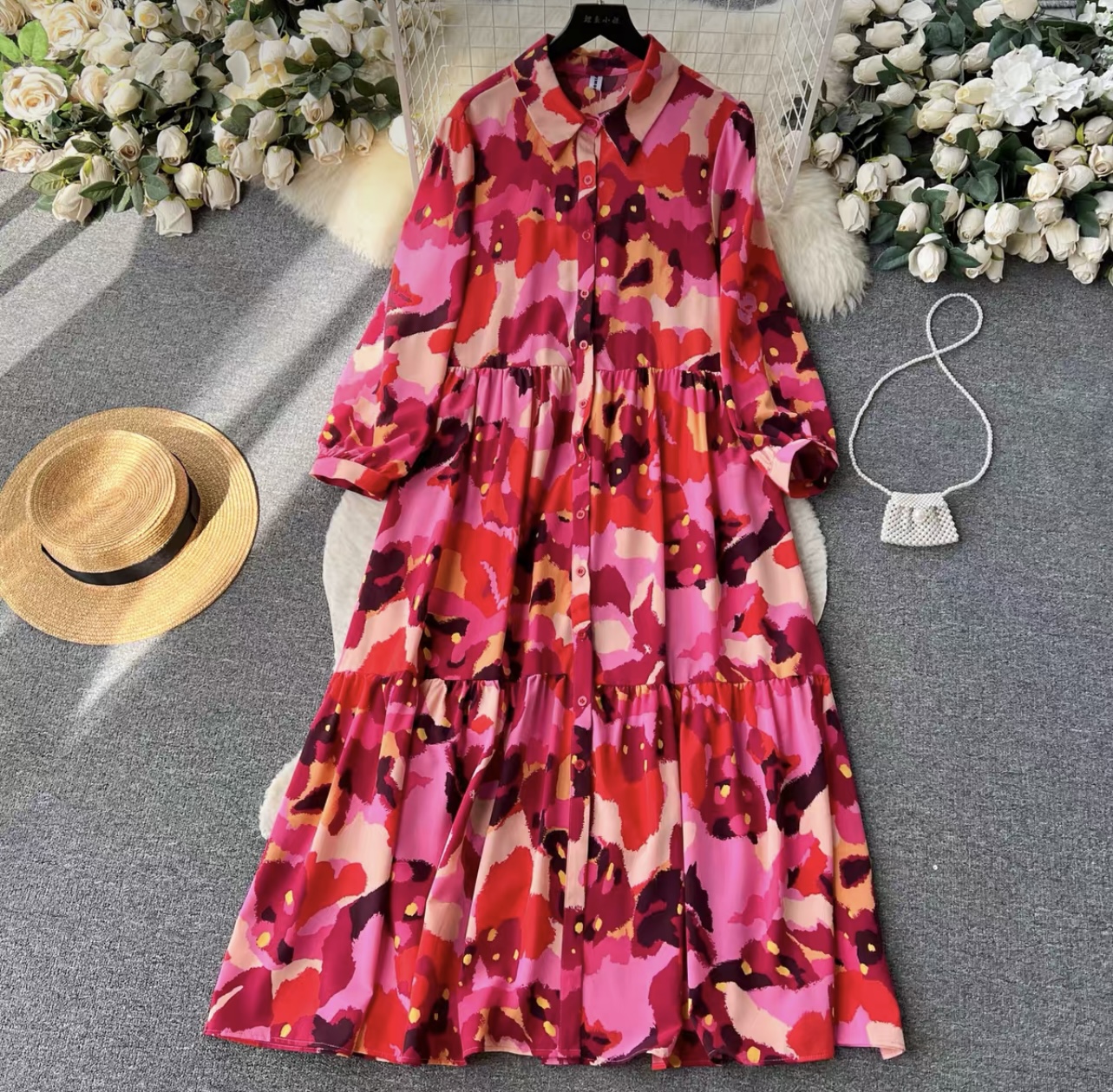 Blessed with my presence floral dress CD612 image