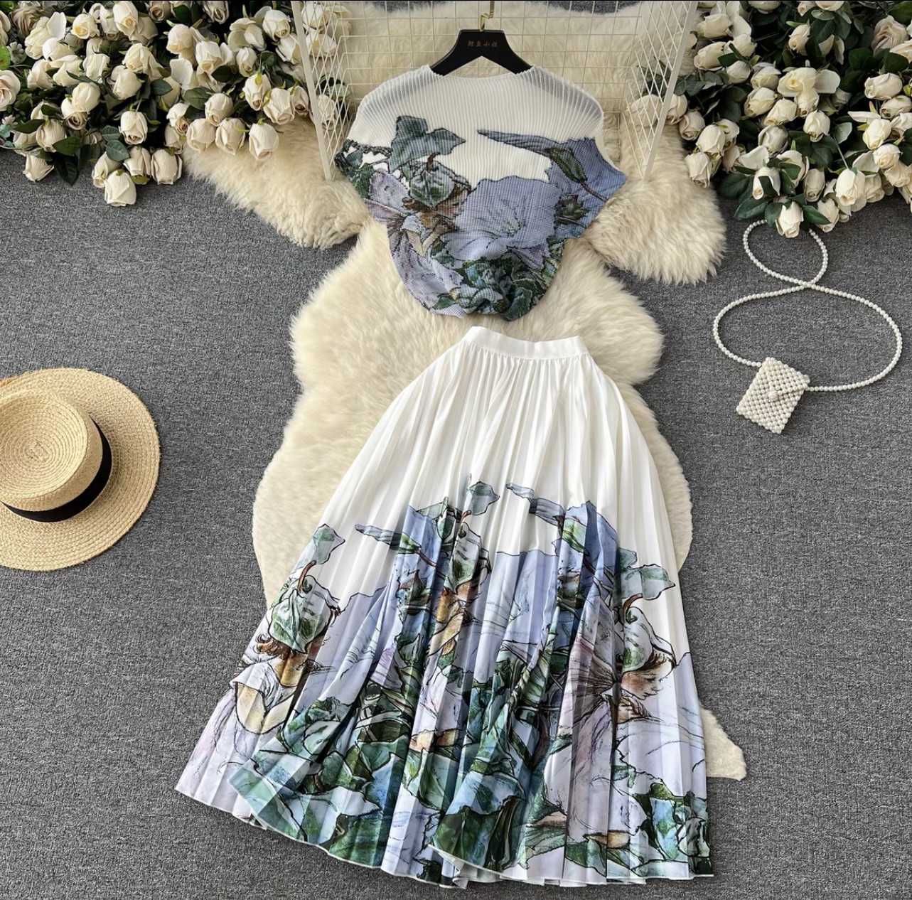 Look this way miyaki top & skirt TPZZ2175 image