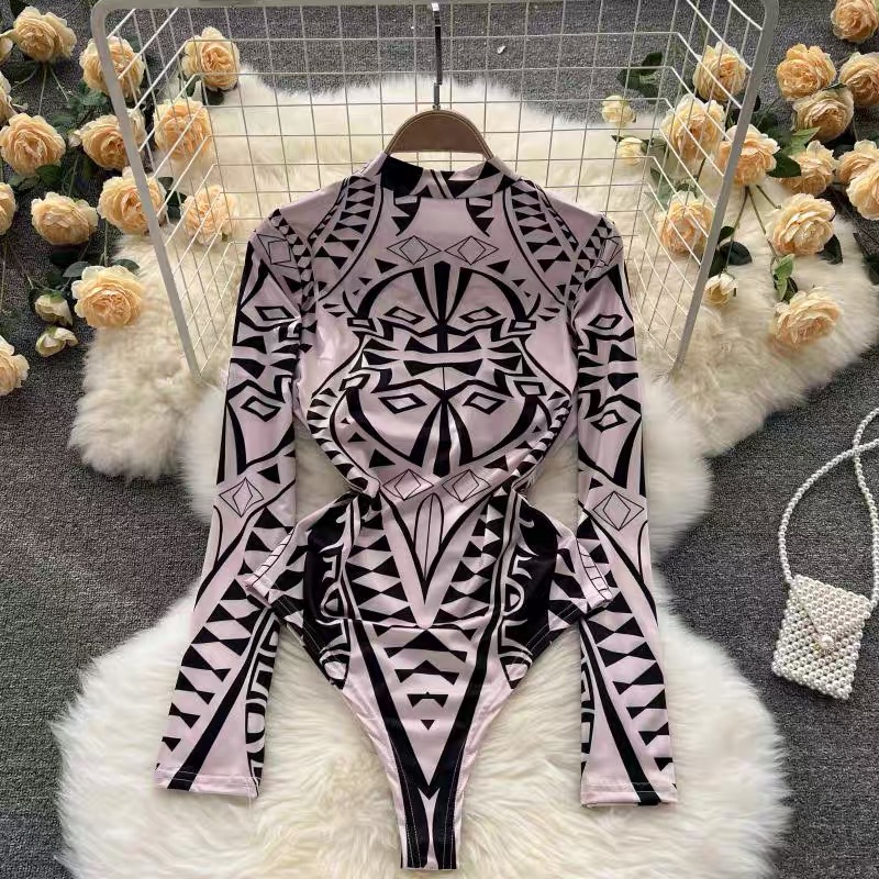 Rubi print bodysuit TZZ418 image