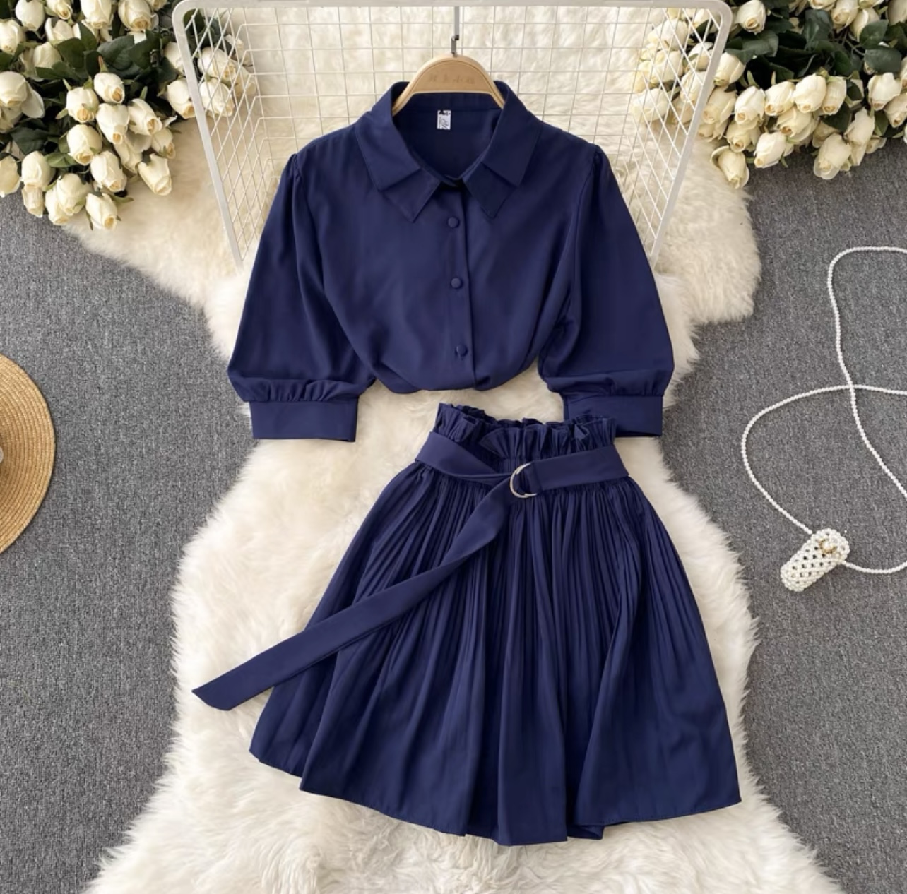 Want to be yours pleated set TPZZ1085 image