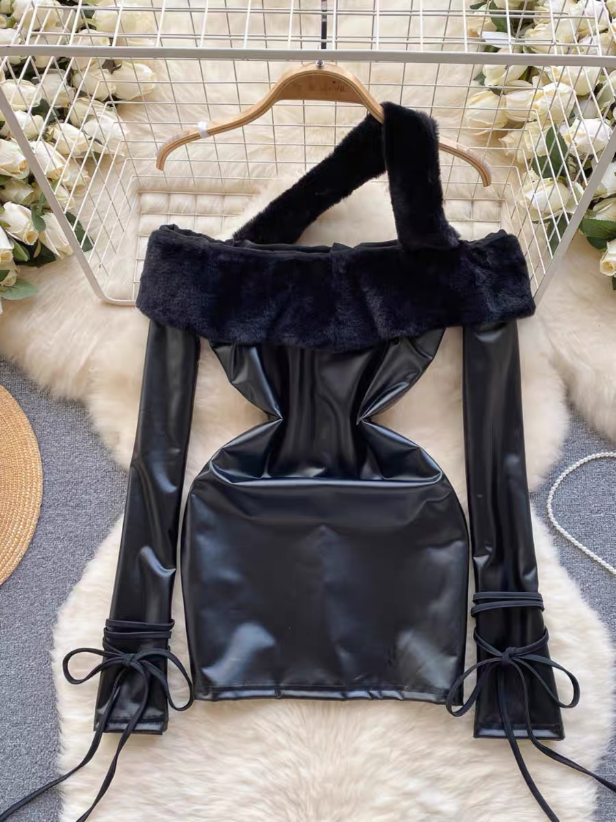 Call you back leather dress CBC399 image