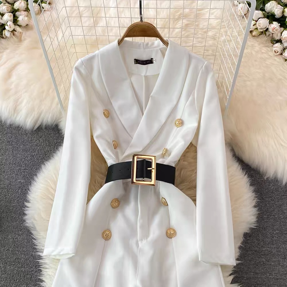 Glow up boot cut jumpsuit & belt JRZZ401 image