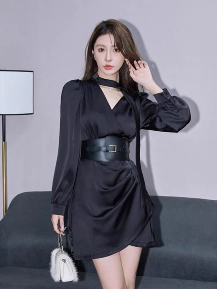 Forever beauty silk dress & belt CBC307 image