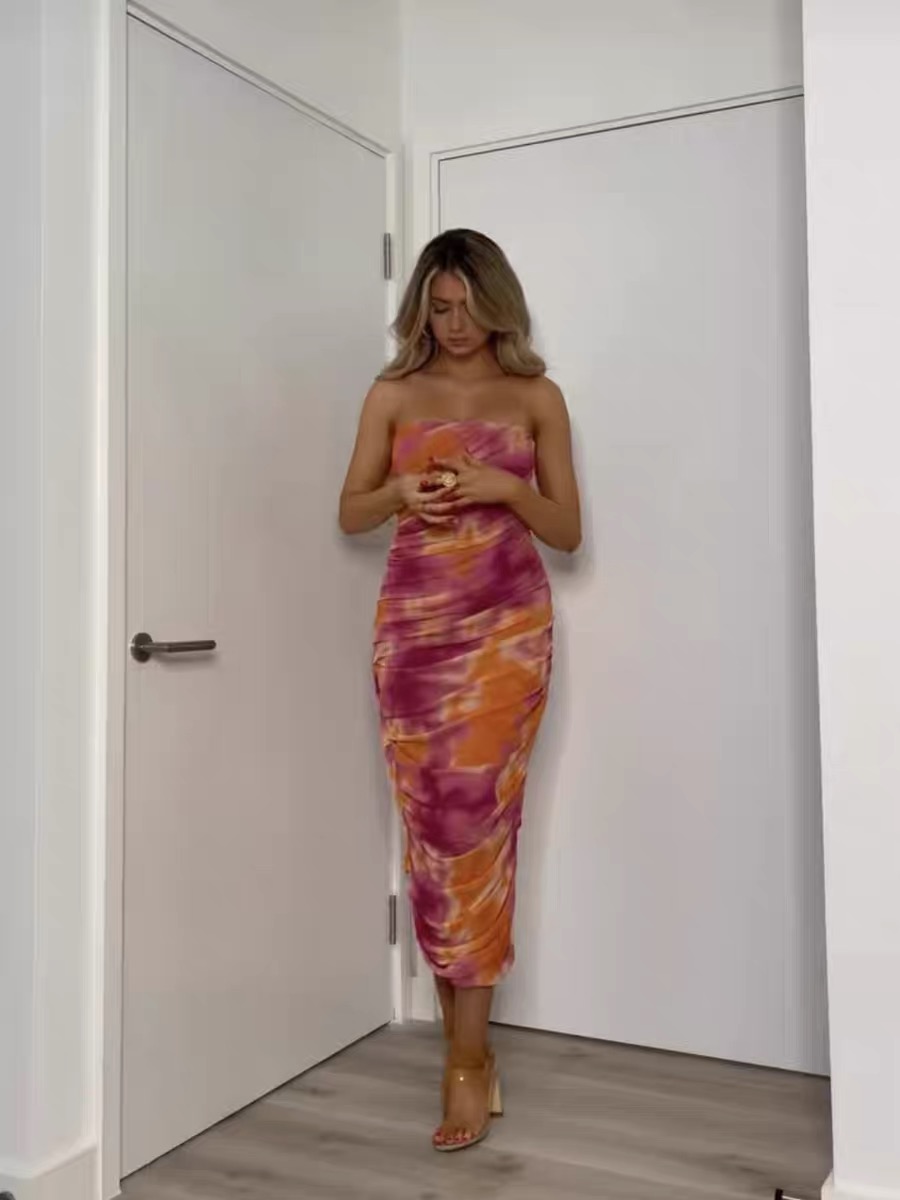 Burning love ruched dress CBC245 image