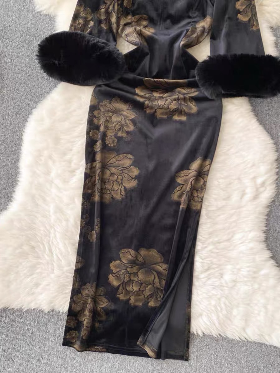 Unforgettable romance qipao dress CBC484 image