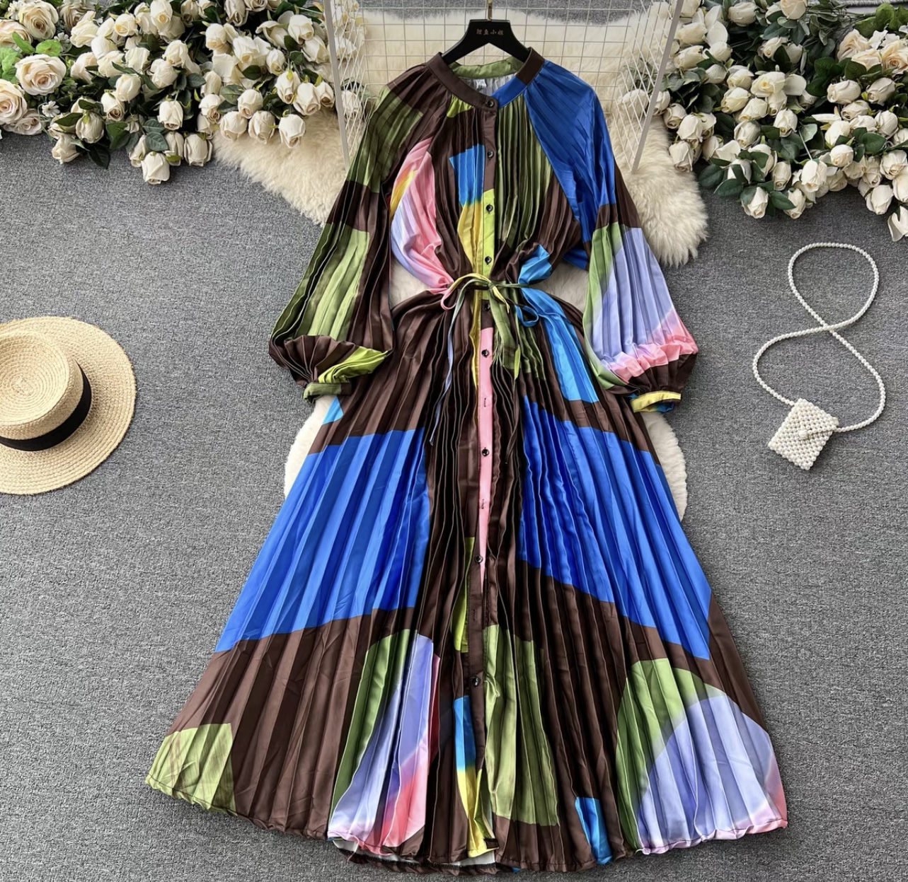 Cute but spoiled print dress FD215 image