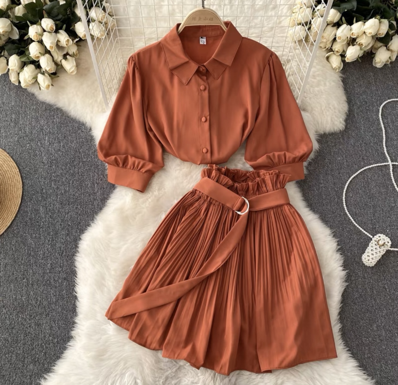 Want to be yours pleated set TPZZ1085 image