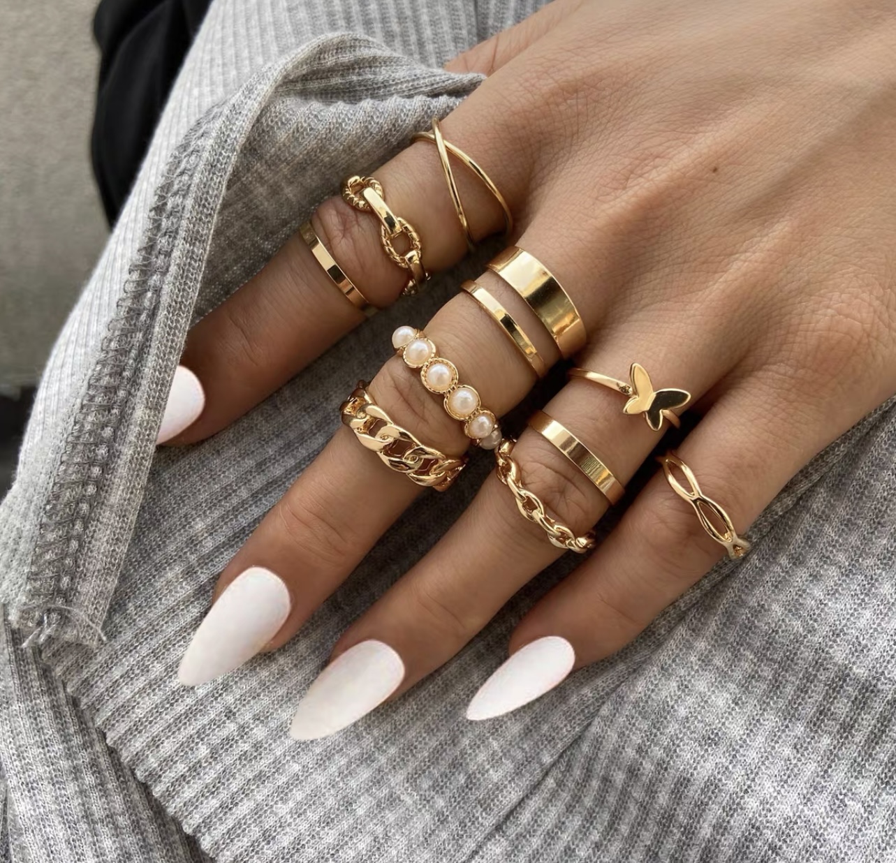 Luxury babe knuckle rings JW168 image