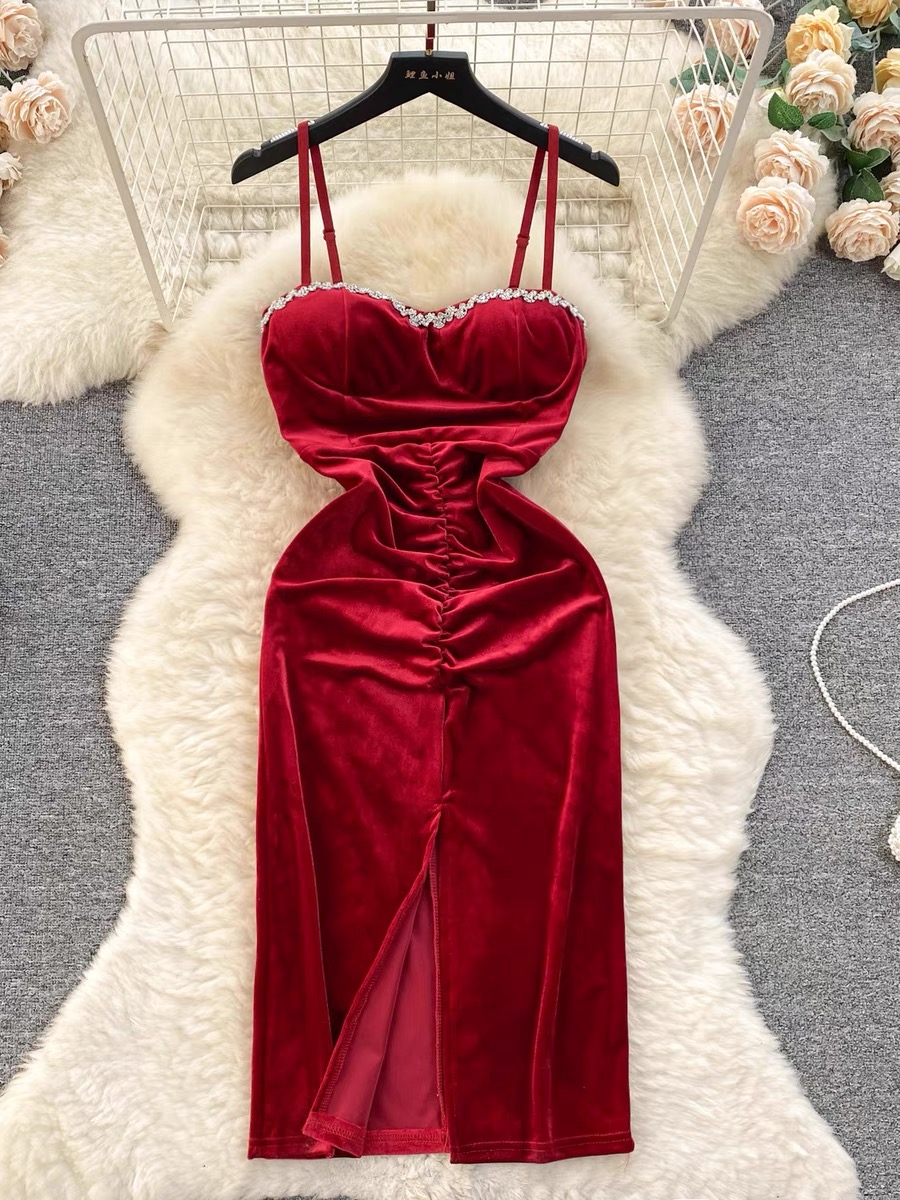 Ready for valentine suede gown CBC201 image