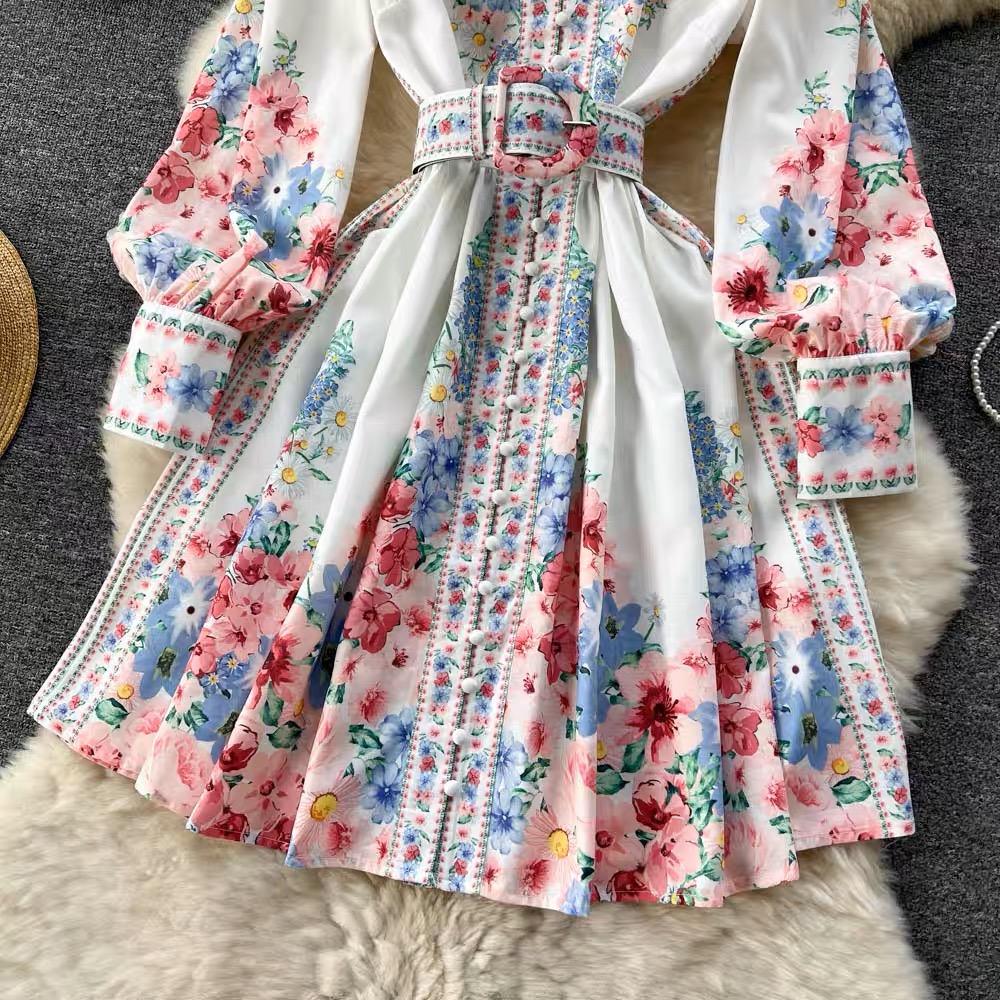 Play it your way print dress ED36 image