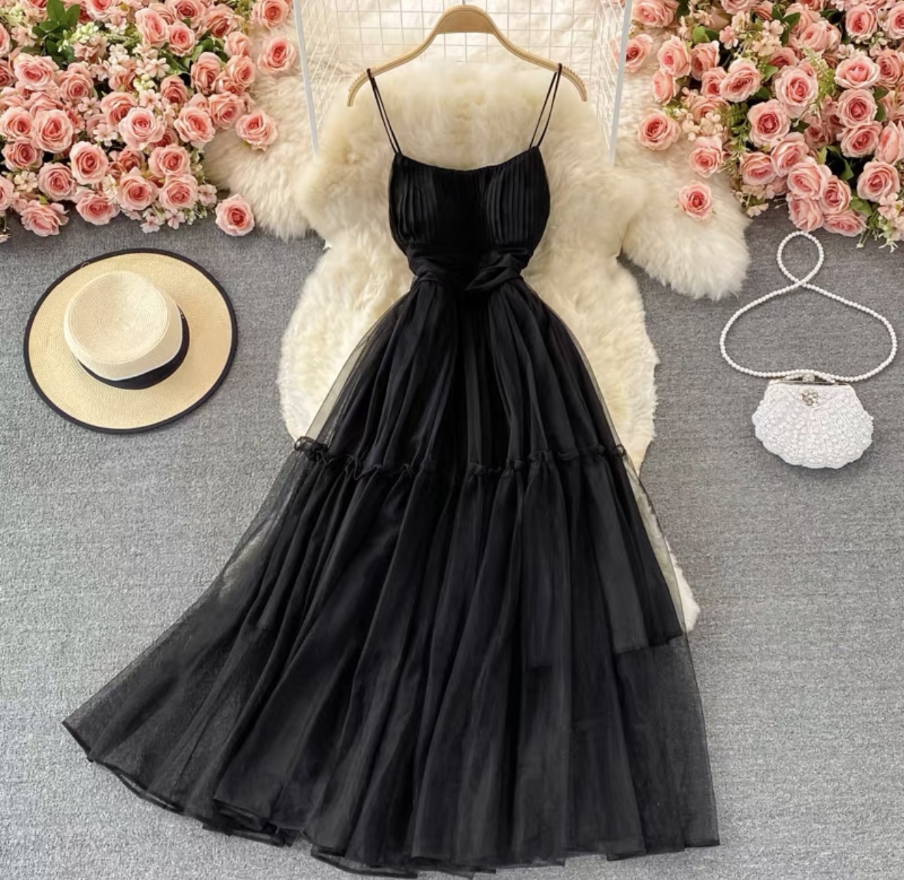 Milkshake party ruffle dress CD40 image