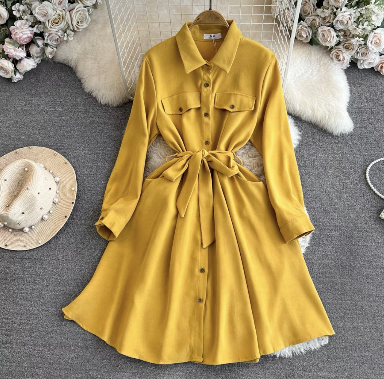 Your addiction suede shirt dress SDZZ926 image