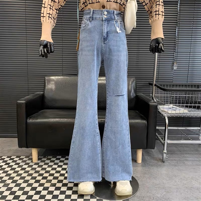 School hottie wide legs jeans image