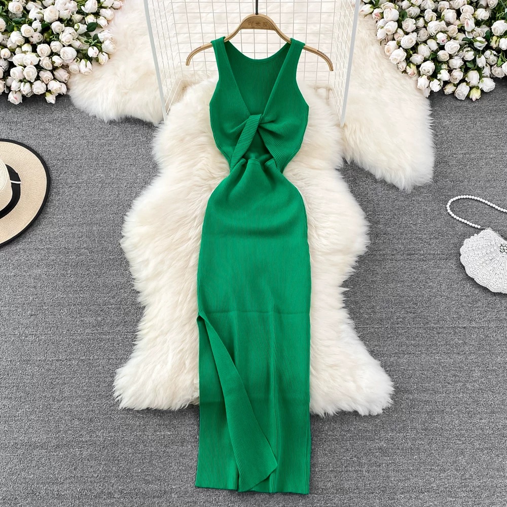 Heart eyes caged knit gown CBC58 image