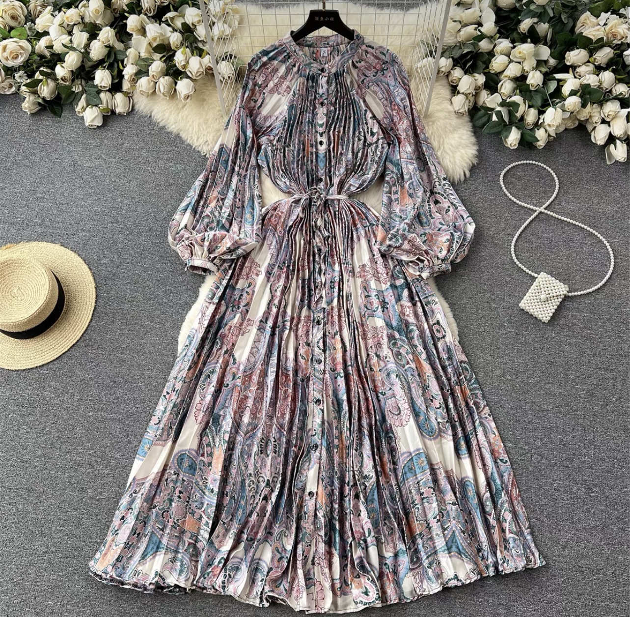 Cute but spoiled print dress FD215 image
