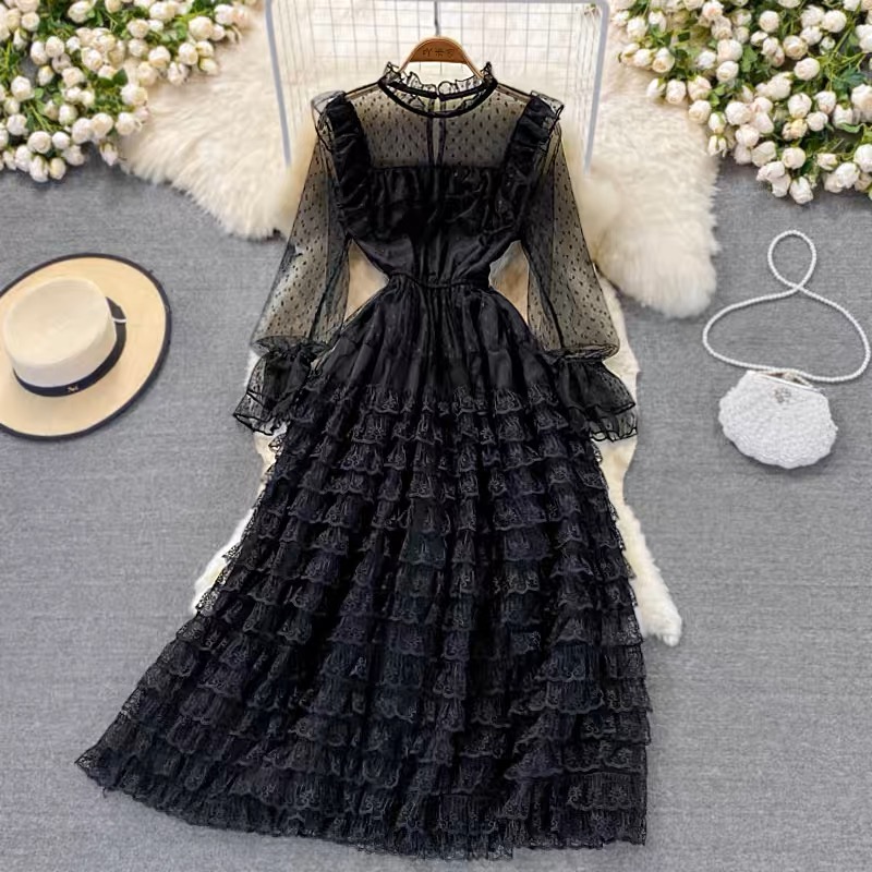 No more lies ruffle dresses FD286 image