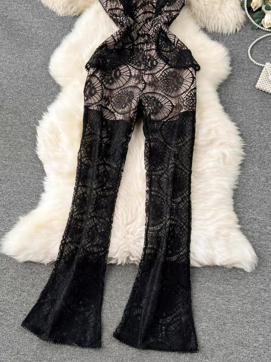 On my best behaviour lace jumpsuit JRZZ652 images