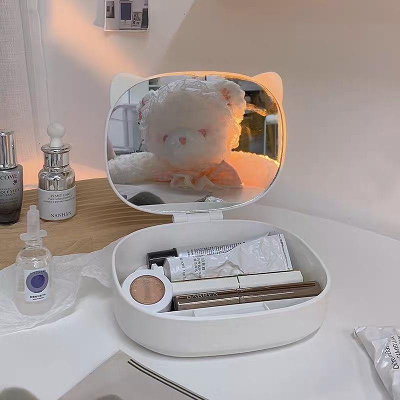 Cute makeup box and mirror MK124 image