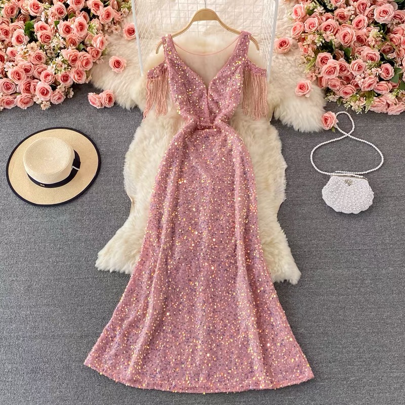 Vibing vintage shimmer shine dress EVD3 image