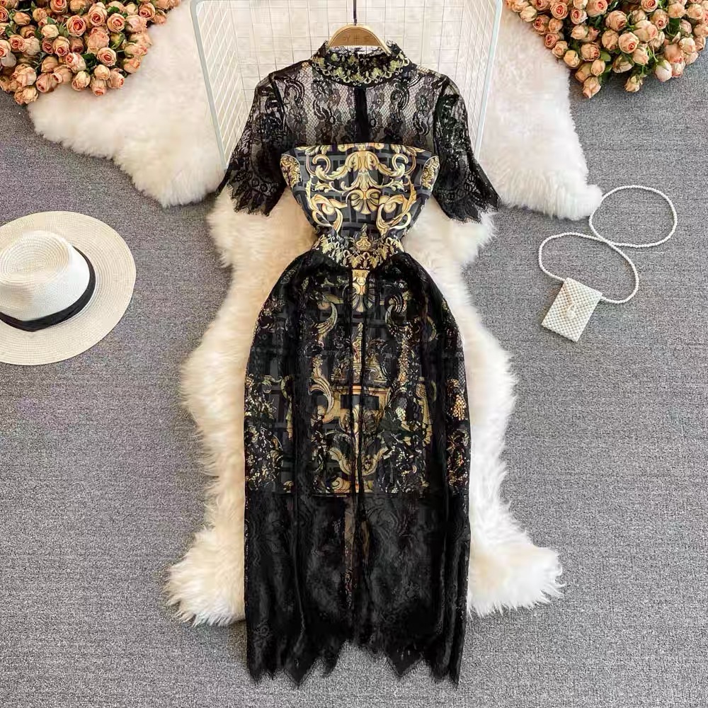 Versace viken lace dress CBC14