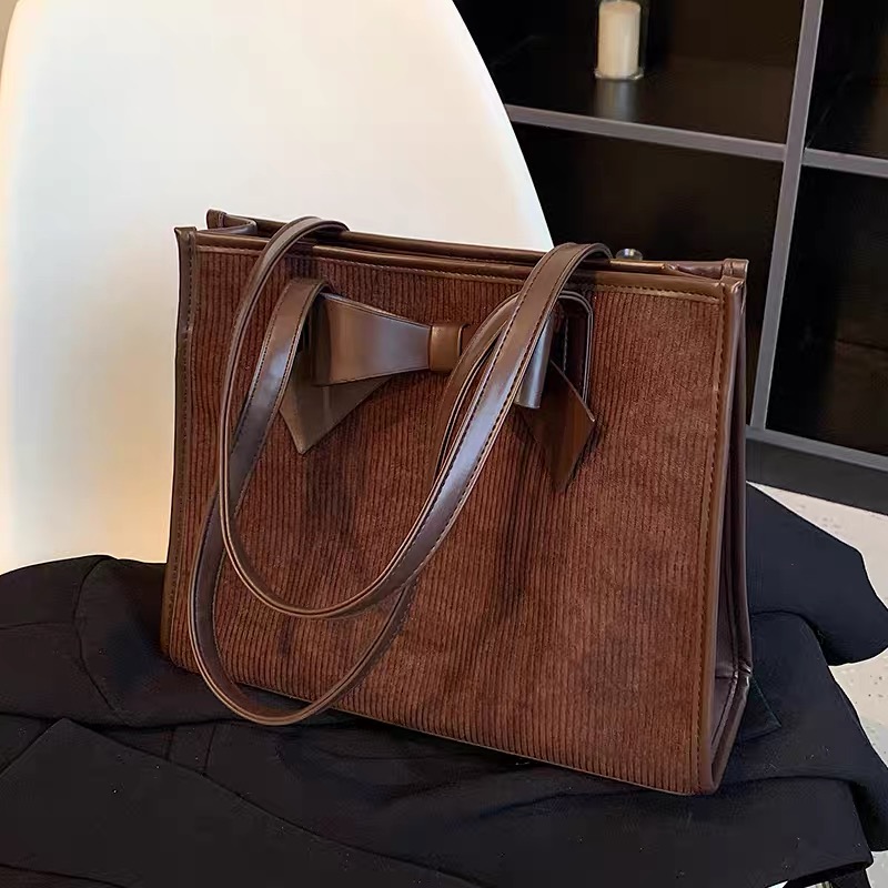 Modern woman corduroy bag BG217 images