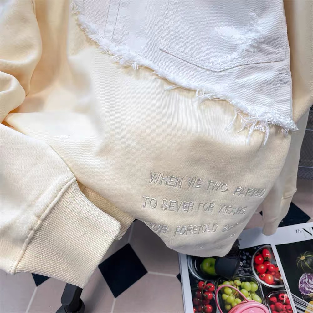 Glam hour little stitch denim sweatshirt SSZZ704 image