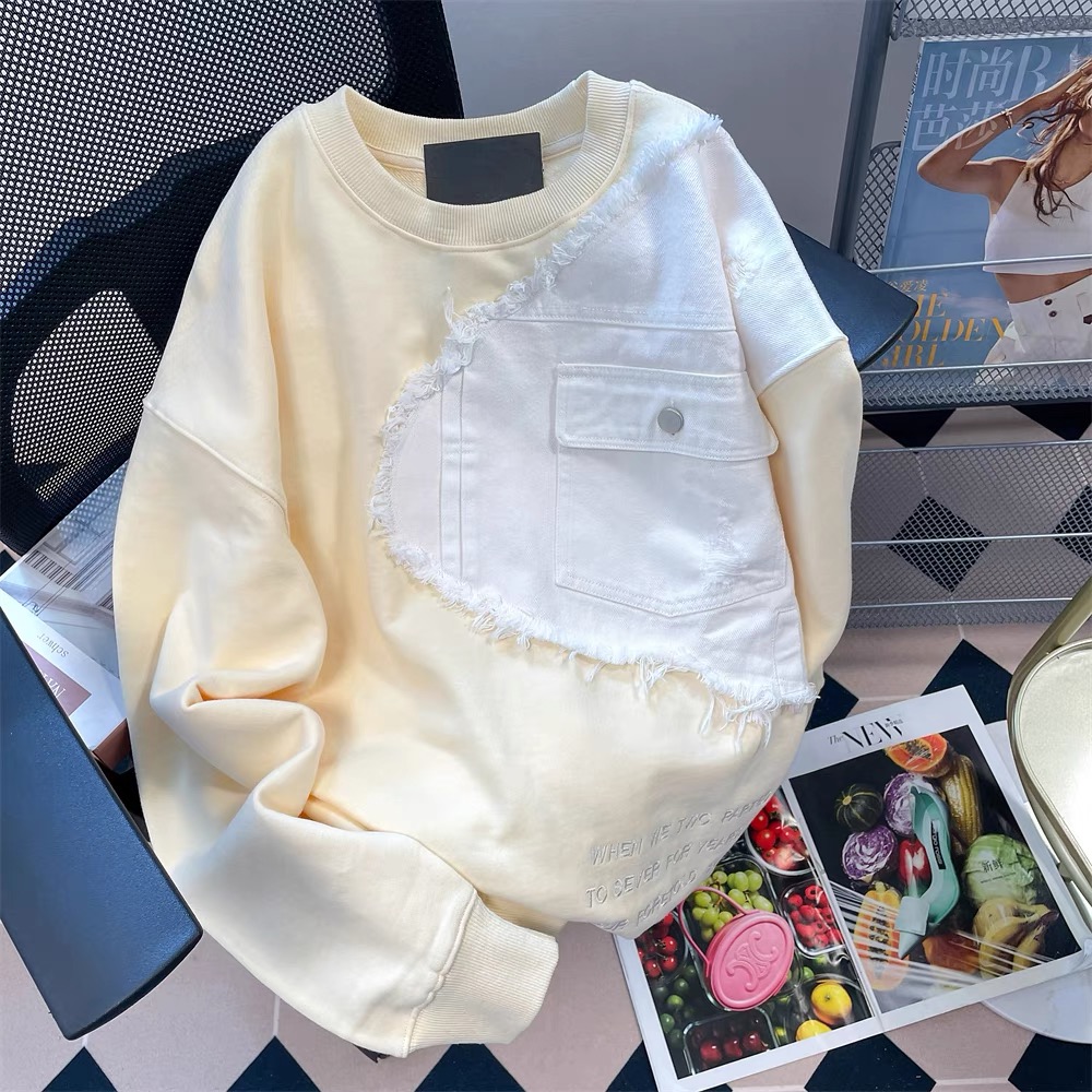 Glam hour little stitch denim sweatshirt SSZZ704 image