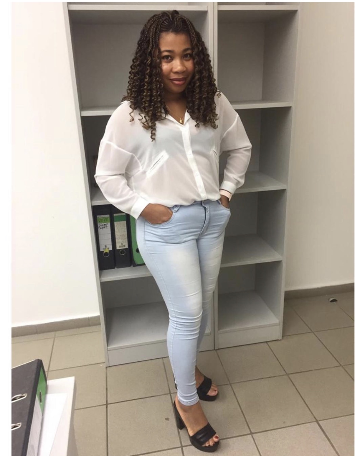 Wall Street style chiffon blouse image