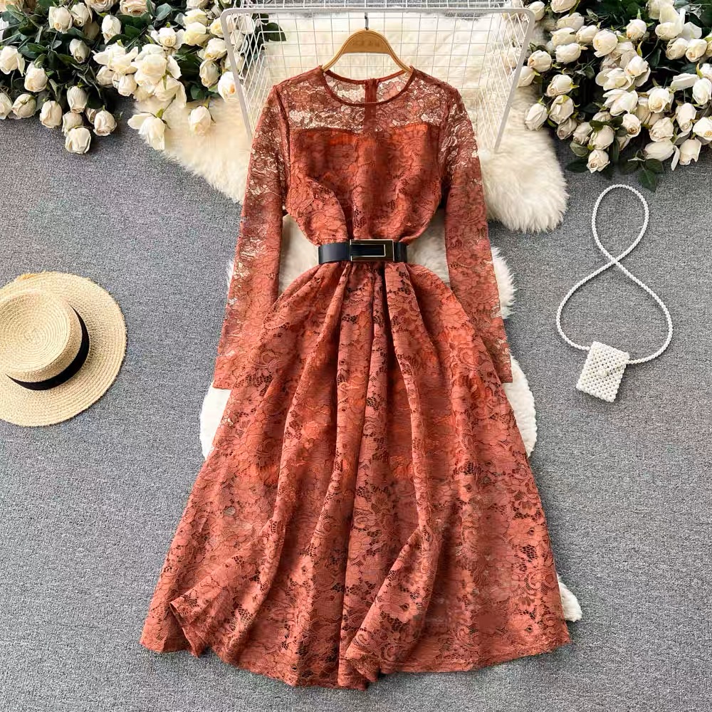 Set for slay lace dress FD126 image