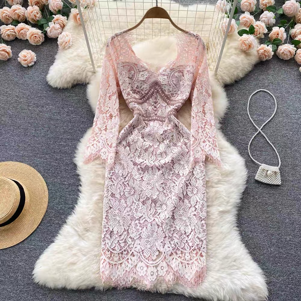 Classy madam lace dress FBC50