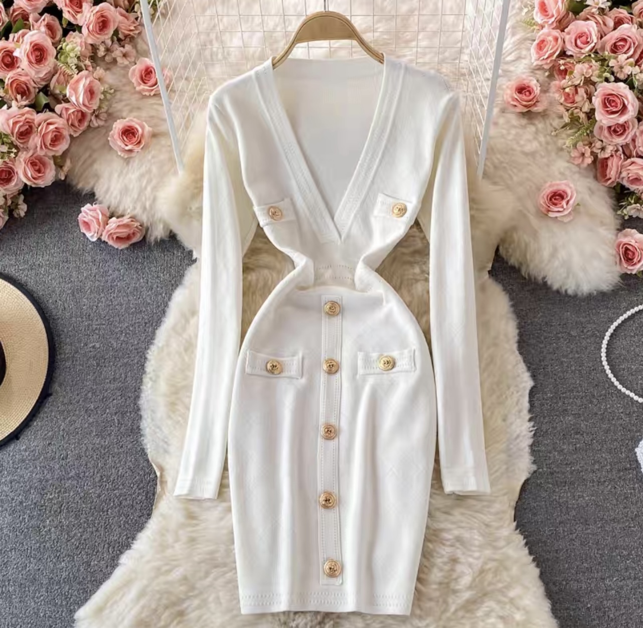 Casual date sweater gown KBC39 image