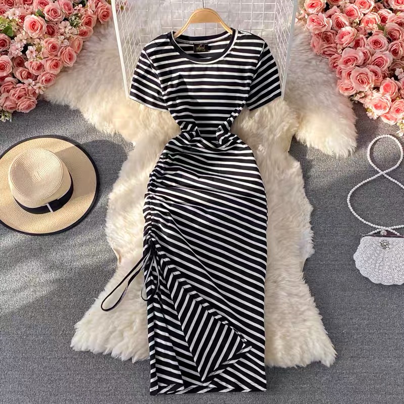 Staying outside ruched dress CBC10