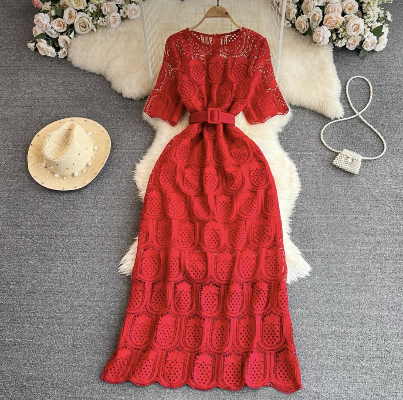 Princess royal lace dress & belt FD164 image