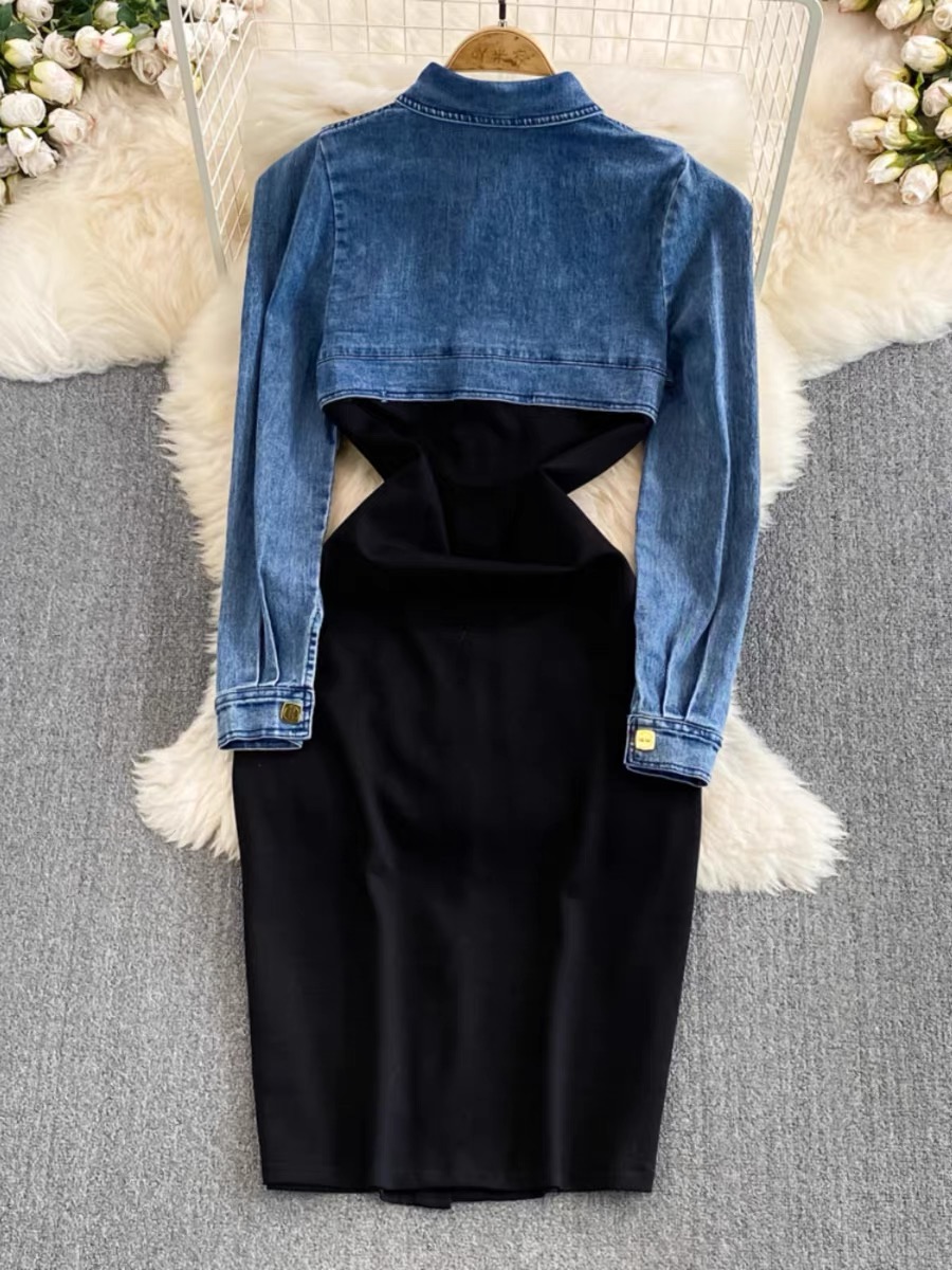 Always a standout denim dress DBC13 images